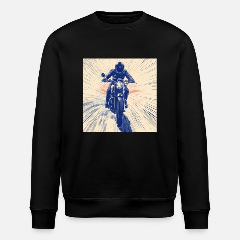 Motorrad - Stanley/Stella Unisex Bio-Sweatshirt ROLLER - Schwarz