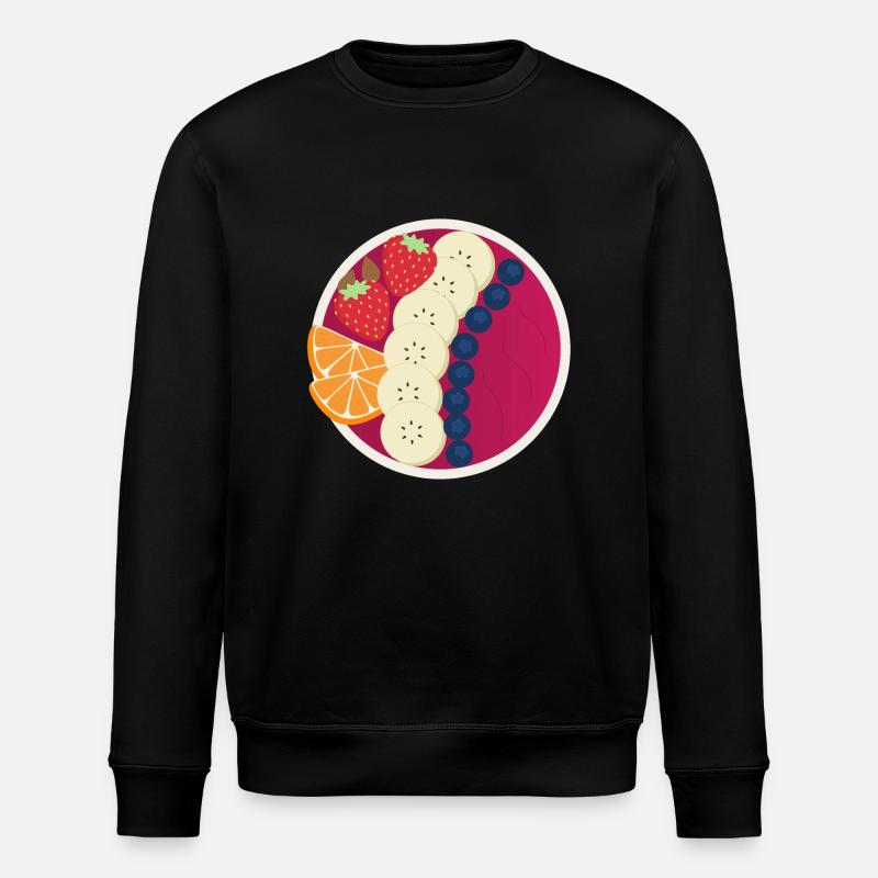 Bol de smoothie - Sweat bio ROLLER Stanley/Stella Unisexe - noir
