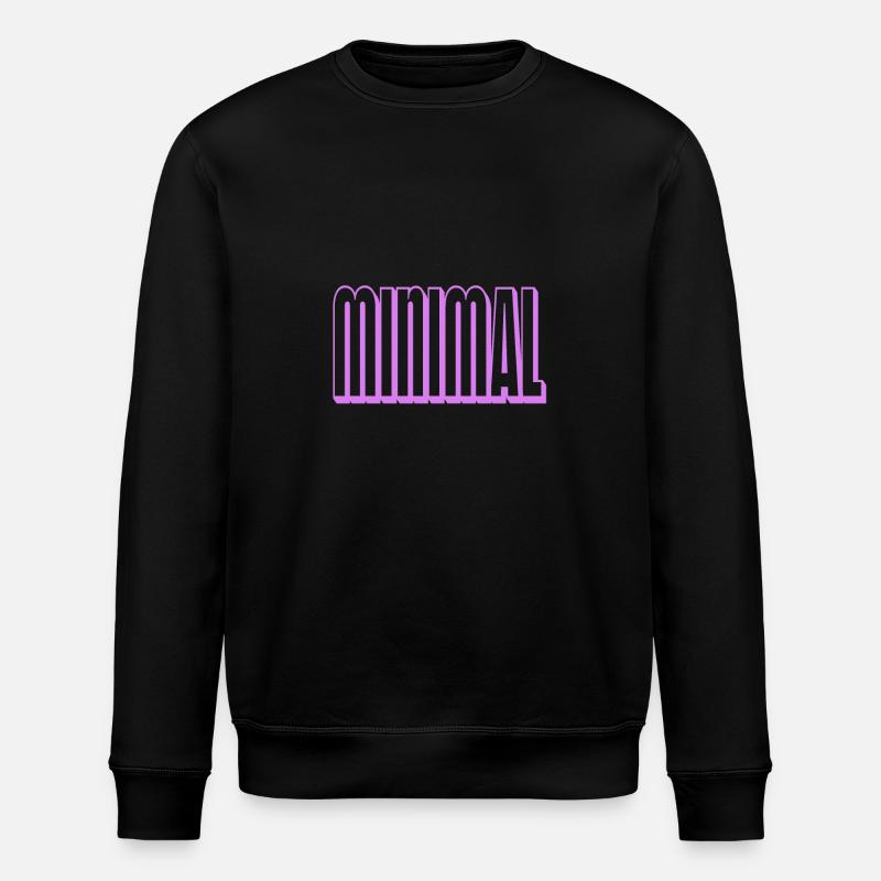 Violet minimal - Sweat bio ROLLER Stanley/Stella Unisexe - noir