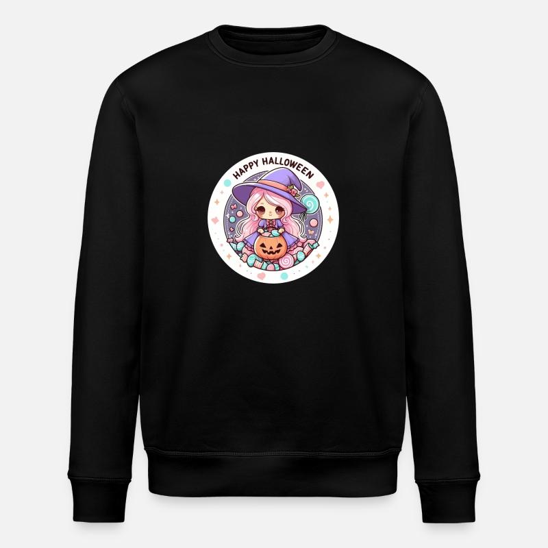 Halloween Hexe - Stanley/Stella Unisex Bio-Sweatshirt ROLLER - Schwarz