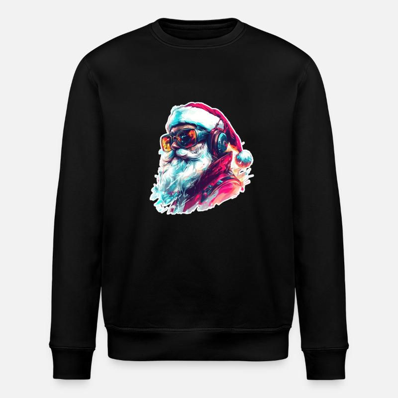 DJ Santa - Stanley/Stella Unisex Bio-Sweatshirt ROLLER - Schwarz