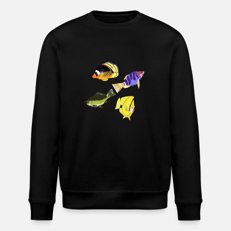 Poissons divers - Sweat bio ROLLER Stanley/Stella Unisexe - noir