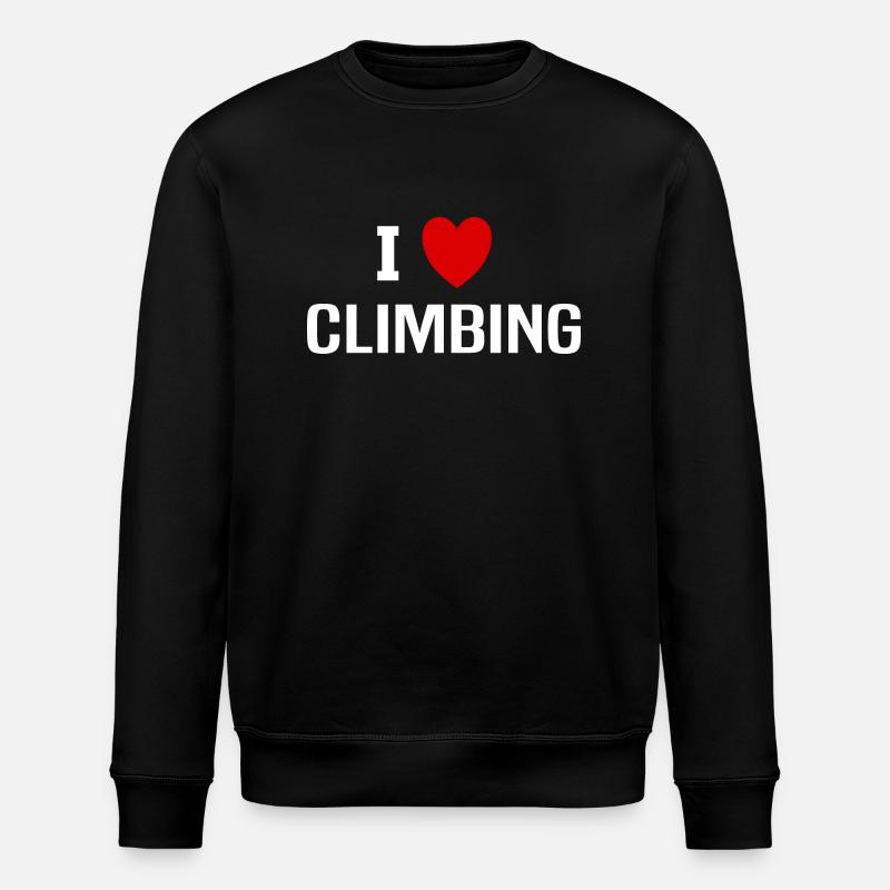 I love Climbing - Sweat bio ROLLER Stanley/Stella Unisexe - noir