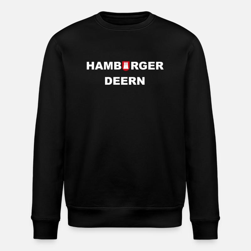 Hamburger Deern - Stanley/Stella Unisex Bio-Sweatshirt ROLLER - Schwarz