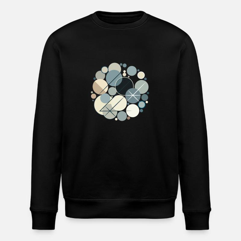 Design "Serene Shapes" - Stanley/Stella Unisex Bio-Sweatshirt ROLLER - Schwarz