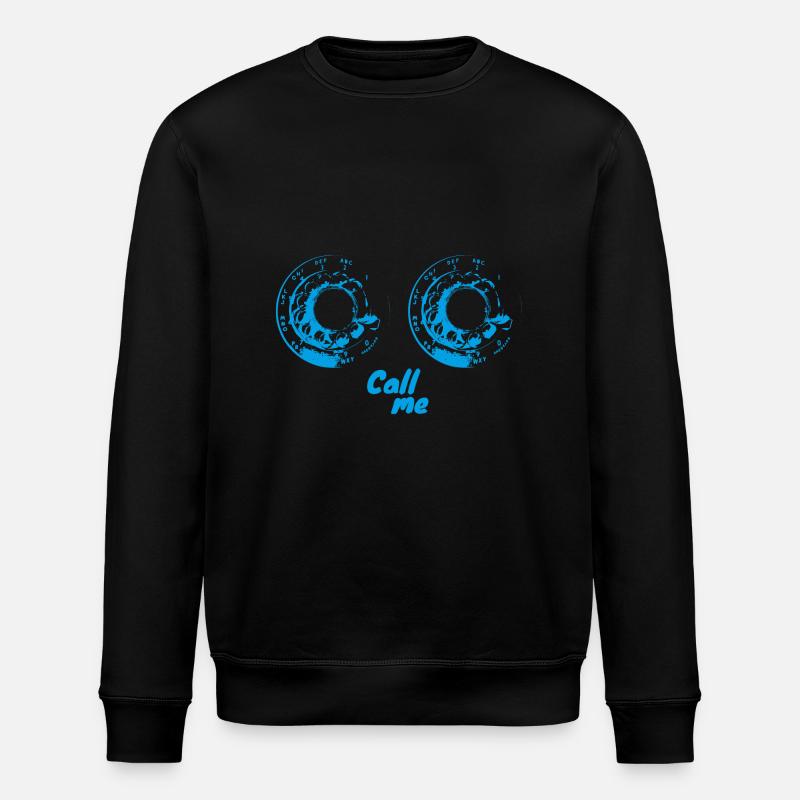 Téléphone romantique - version bleue - Sweat bio ROLLER Stanley/Stella Unisexe - noir