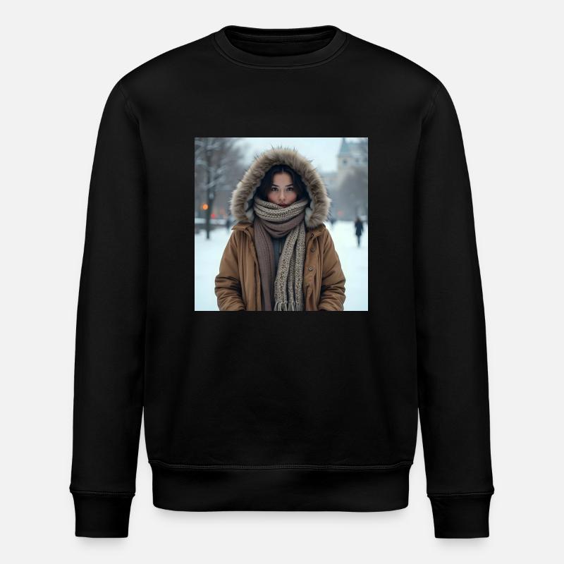 drachenqodeLENG - Stanley/Stella Unisex Bio-Sweatshirt ROLLER - Schwarz