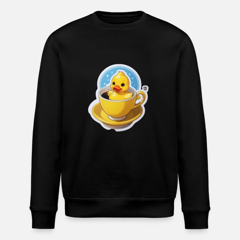 Kaffee Ente - Stanley/Stella Unisex Bio-Sweatshirt ROLLER - Schwarz