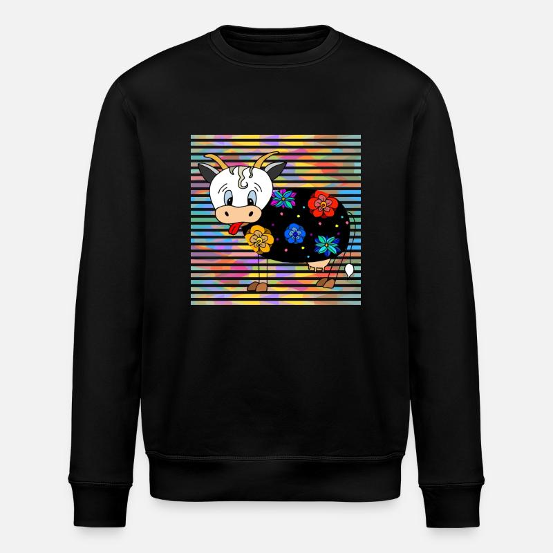 Vache - Sweat bio ROLLER Stanley/Stella Unisexe - noir