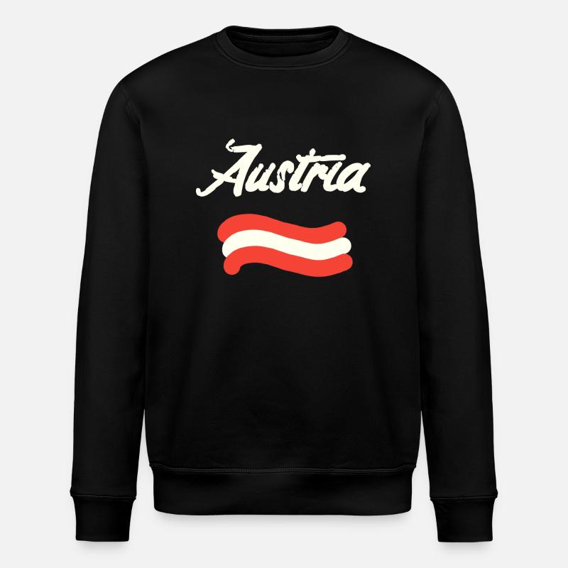 Drapeau de l’Autriche - Sweat bio ROLLER Stanley/Stella Unisexe - noir