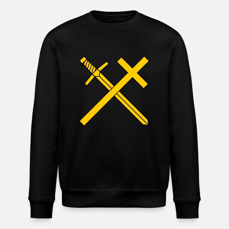 Kreuz und Schwert - Stanley/Stella Unisex Bio-Sweatshirt ROLLER - Schwarz