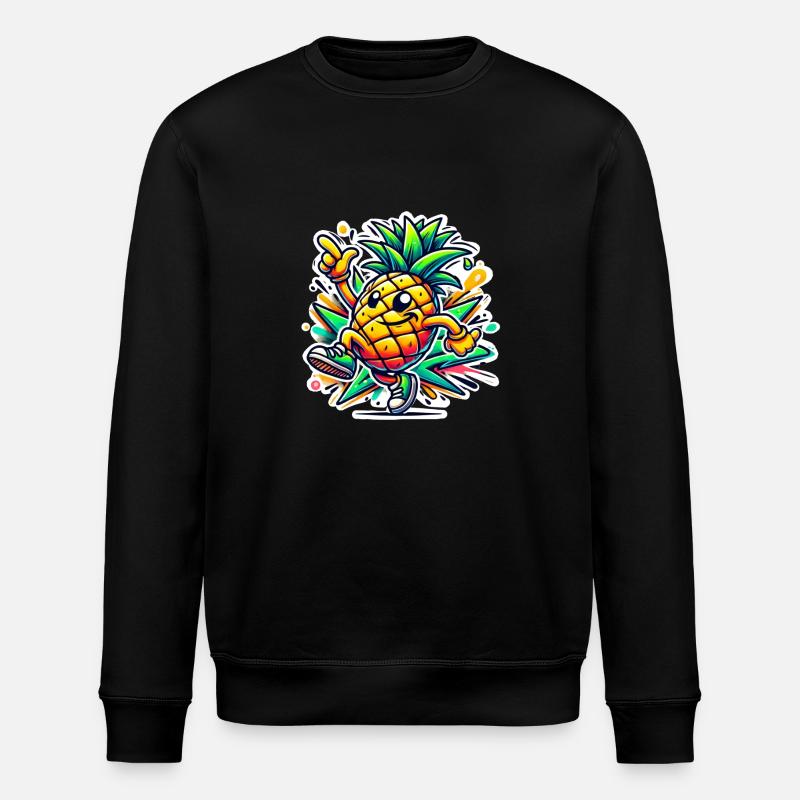 ananas joyeux - Sweat bio ROLLER Stanley/Stella Unisexe - noir
