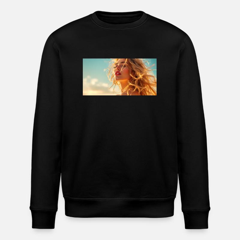 Luna Sunshine Pic 2 - Stanley/Stella Unisex Bio-Sweatshirt ROLLER - Schwarz