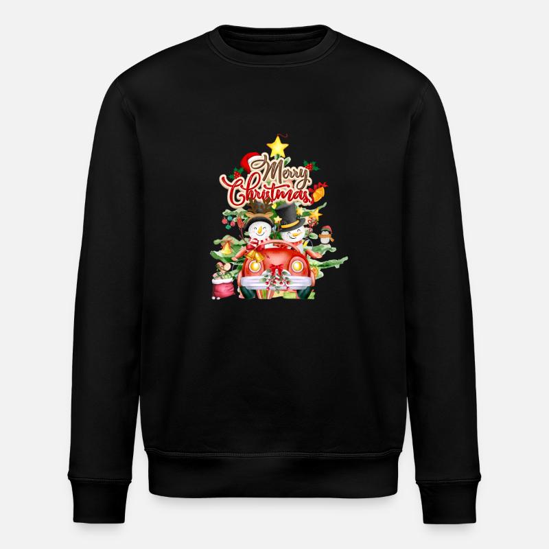 Joyeux vœux de Noël - Sweat bio ROLLER Stanley/Stella Unisexe - noir