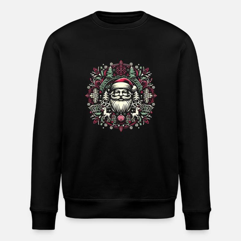 Logo de Noël - Sweat bio ROLLER Stanley/Stella Unisexe - noir