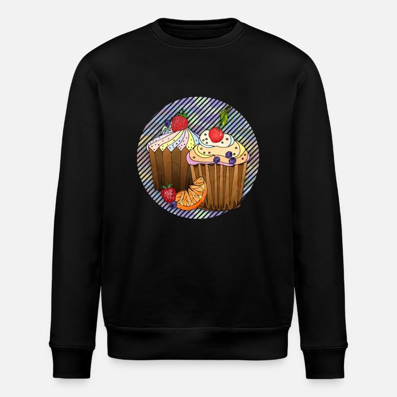 Cakes - Stanley/Stella ROLLER Unisex Organic Sweatshirt - black