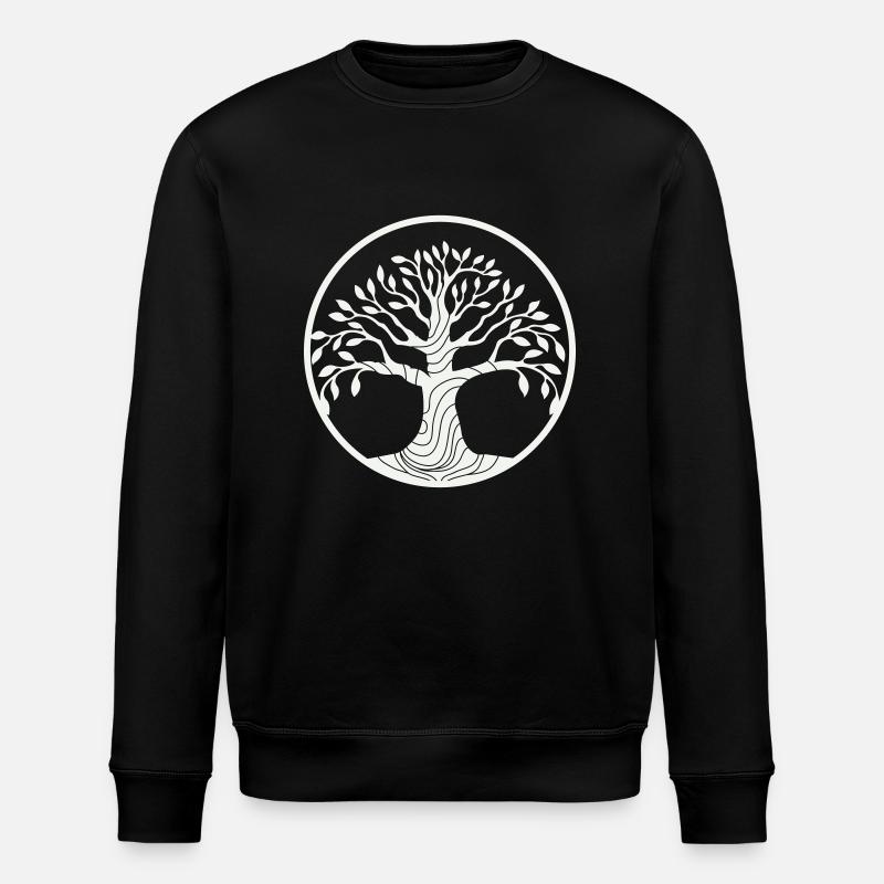 tree - Stanley/Stella ROLLER Unisex Organic Sweatshirt - black