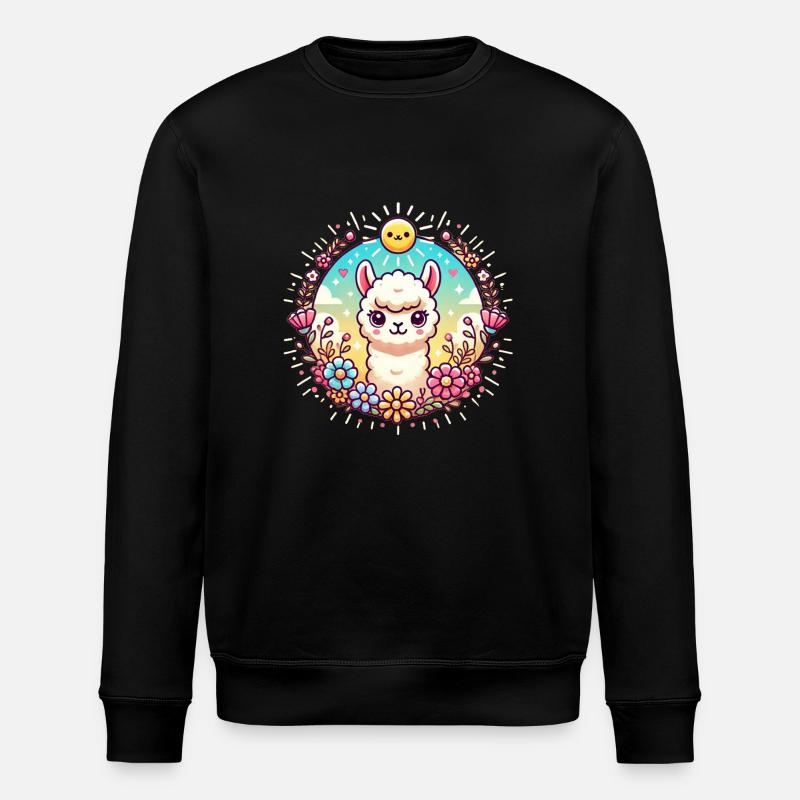 Alpaca2 - Stanley/Stella ROLLER Unisex Organic Sweatshirt - black