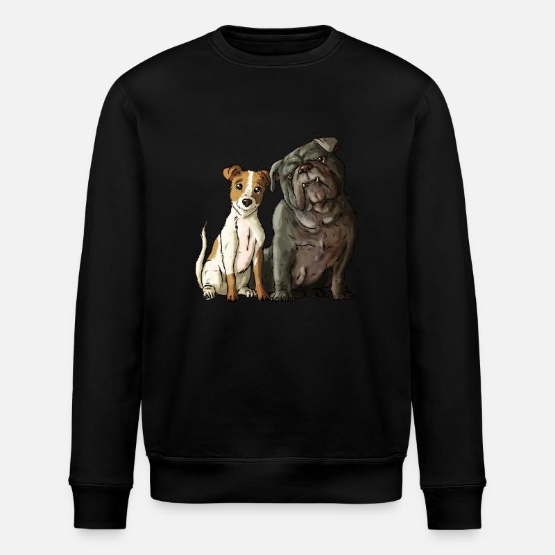 Russell Bulldog - Stanley/Stella Unisex Bio-Sweatshirt ROLLER - Schwarz