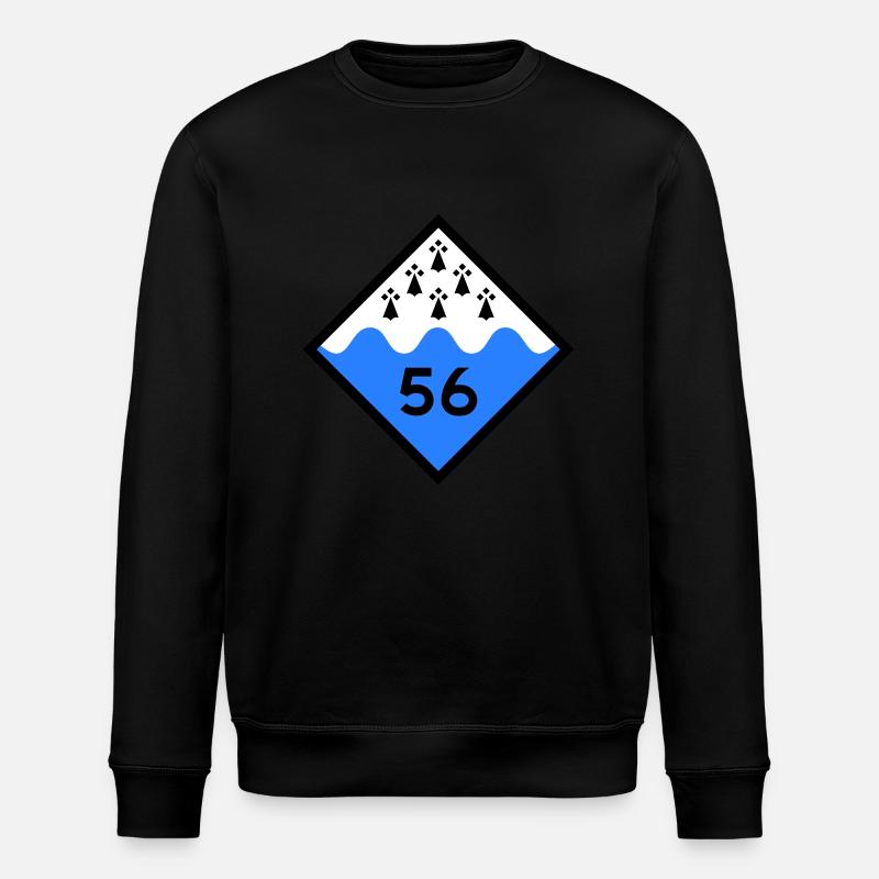 Morbihan - Stanley/Stella Unisex Bio-Sweatshirt ROLLER - Schwarz