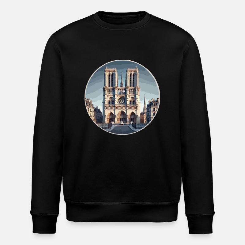 Notre Dame de Paris - Stanley/Stella Unisex Bio-Sweatshirt ROLLER - Schwarz