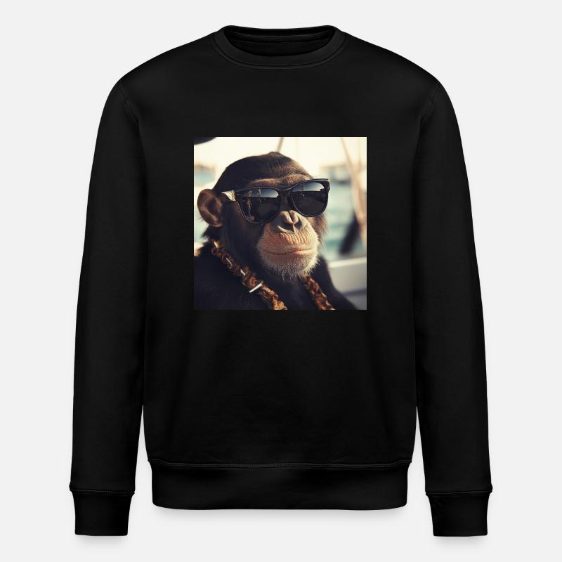 Singe Cool - Sweat bio ROLLER Stanley/Stella Unisexe - noir