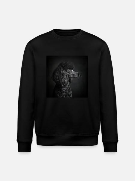 Black Animals - Black Poodle - Stanley/Stella ROLLER Unisex Organic Sweatshirt - black
