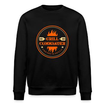 Grill Commander - Stanley/Stella Unisex Bio-Sweatshirt ROLLER - Schwarz - Vorne - Nik (191cm)