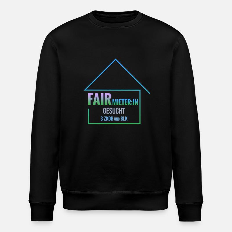 FairmieterIn gesucht - Stanley/Stella Unisex Bio-Sweatshirt ROLLER - Schwarz