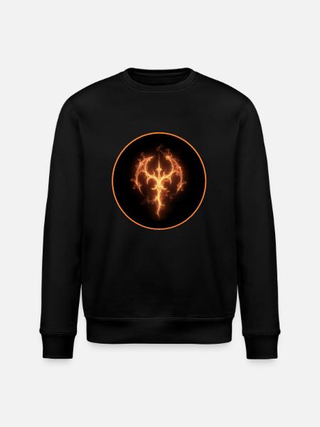 Fire Shield Symbol - Stanley/Stella ROLLER Unisex Organic Sweatshirt - black