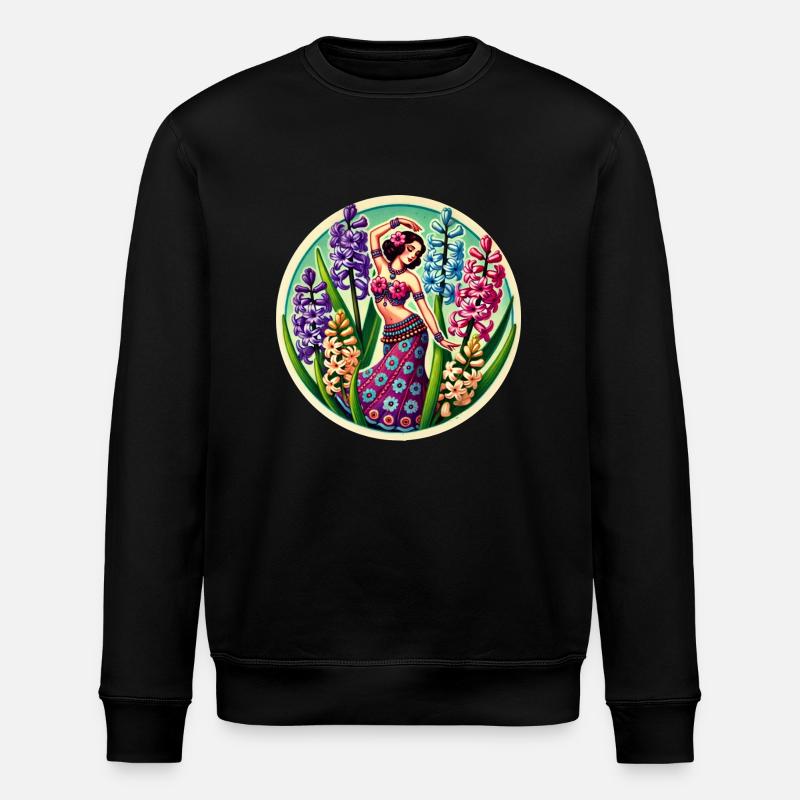 Blume Bauchtänzerin - Stanley/Stella Unisex Bio-Sweatshirt ROLLER - Schwarz