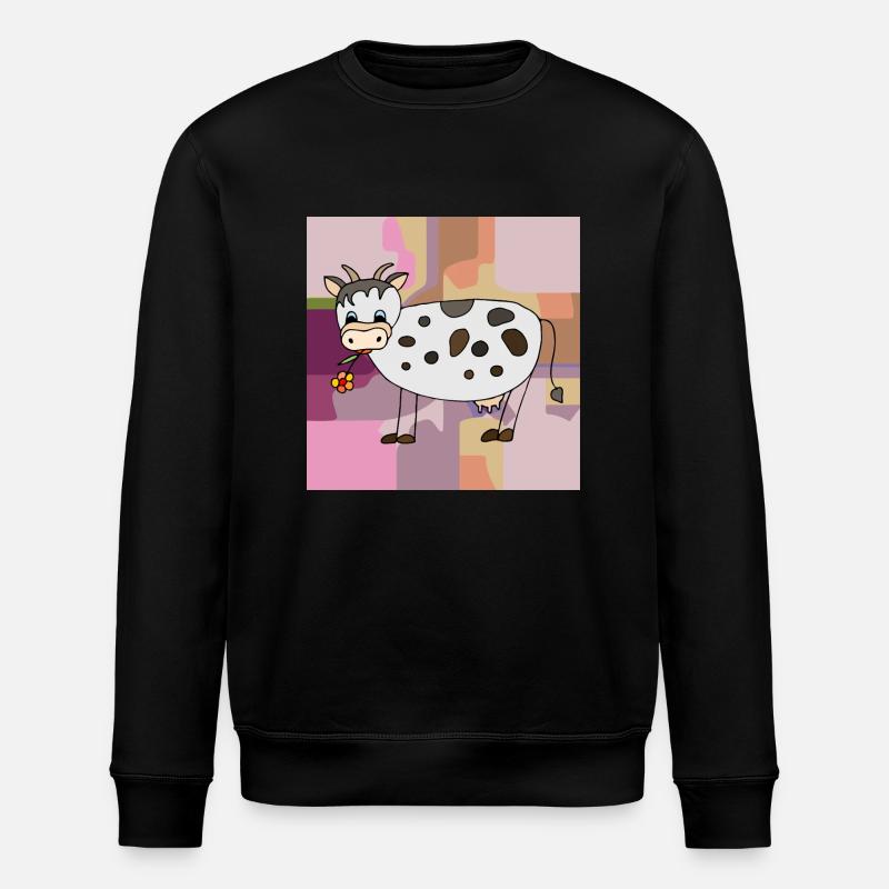 Kuh - Stanley/Stella Unisex Bio-Sweatshirt ROLLER - Schwarz