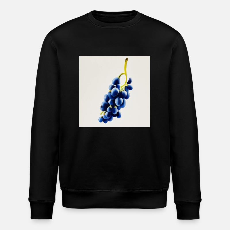 Weintrauben - Stanley/Stella Unisex Bio-Sweatshirt ROLLER - Schwarz