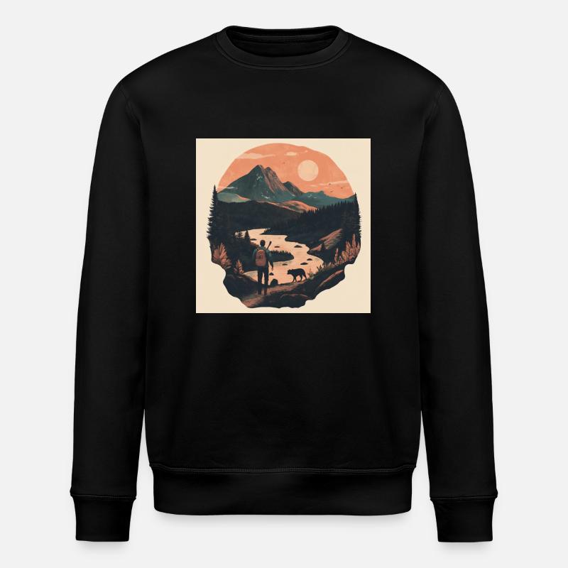 Landscape - Stanley/Stella Unisex Bio-Sweatshirt ROLLER - Schwarz