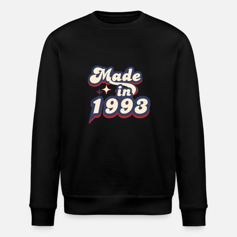 Made in 1993 retro - Sweat bio ROLLER Stanley/Stella Unisexe - noir
