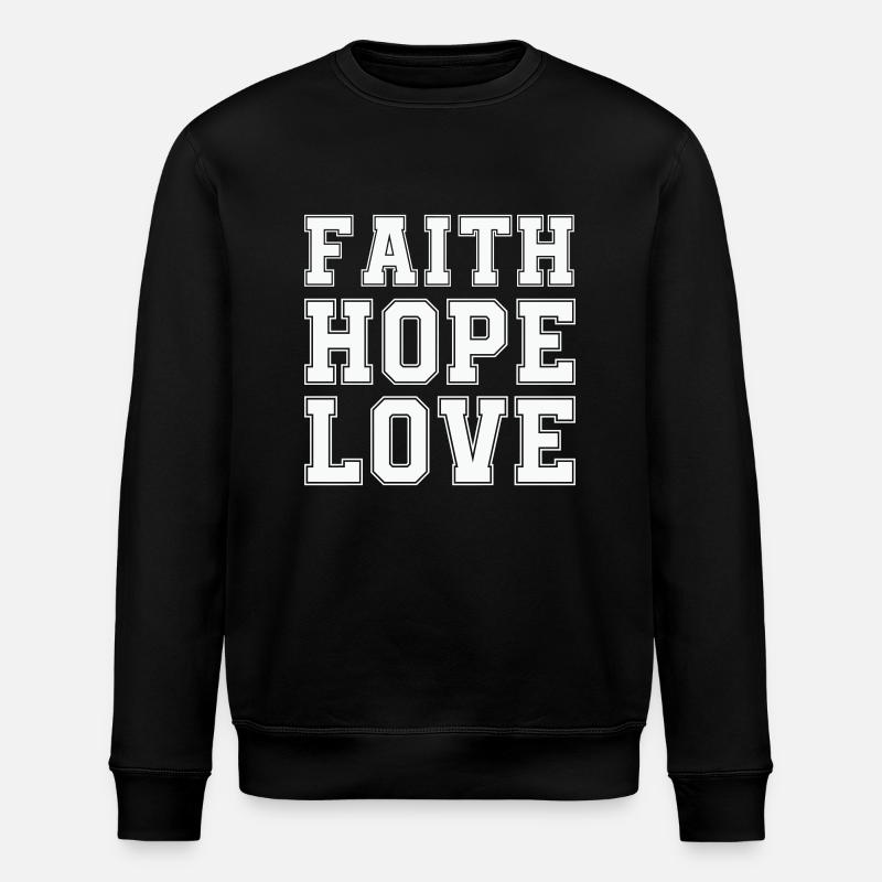 Foi, Espérance, Amour - Sweat bio ROLLER Stanley/Stella Unisexe - noir