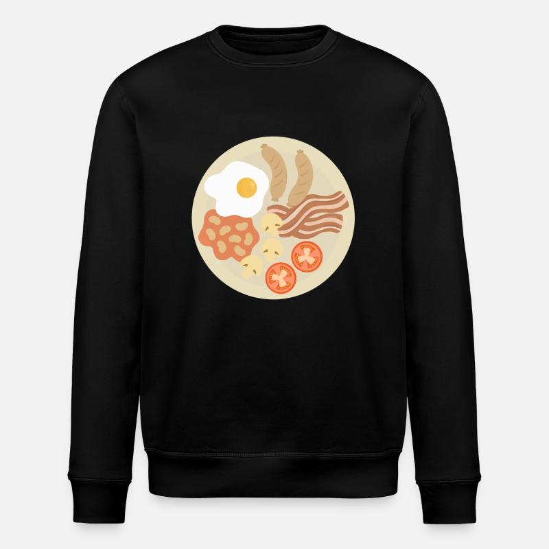 Komplettes englisches Frühstück - Stanley/Stella Unisex Bio-Sweatshirt ROLLER - Schwarz