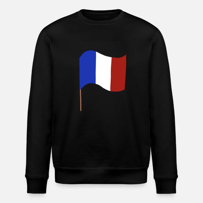 Drapeau français - Sweat bio ROLLER Stanley/Stella Unisexe - noir
