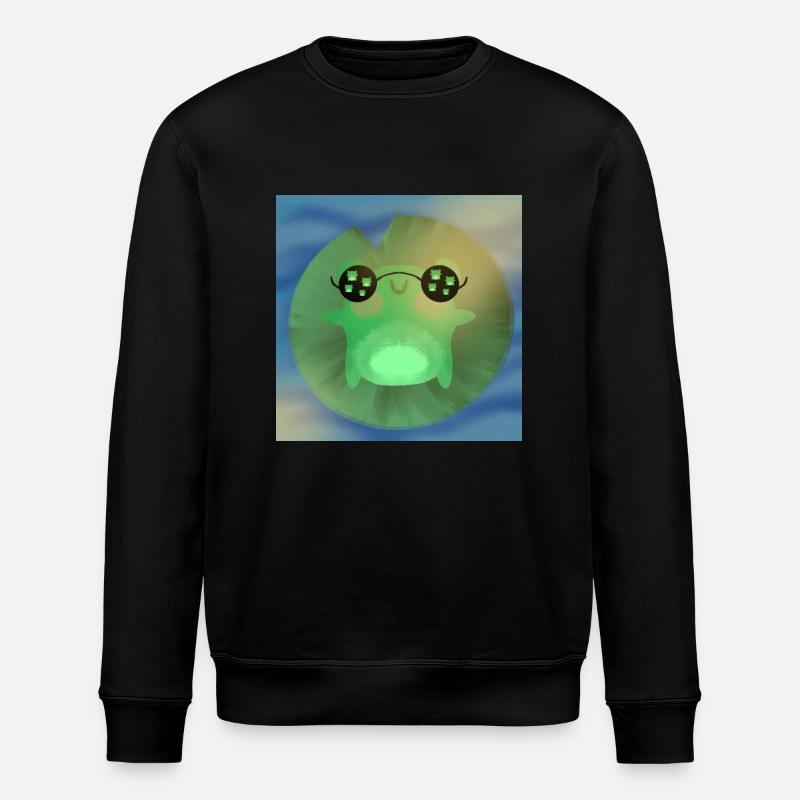 Sonnender Frosch - Stanley/Stella Unisex Bio-Sweatshirt ROLLER - Schwarz