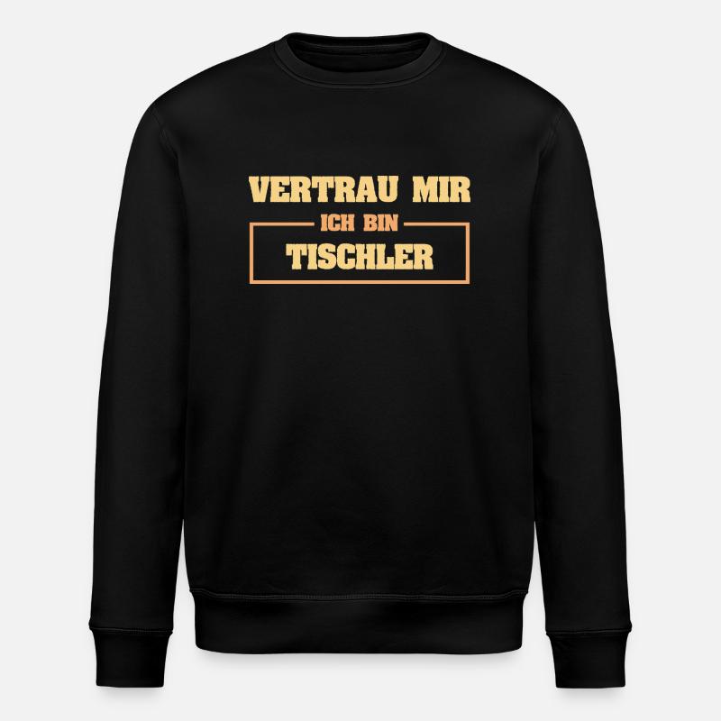 Charpentier drôle - Sweat bio ROLLER Stanley/Stella Unisexe - noir