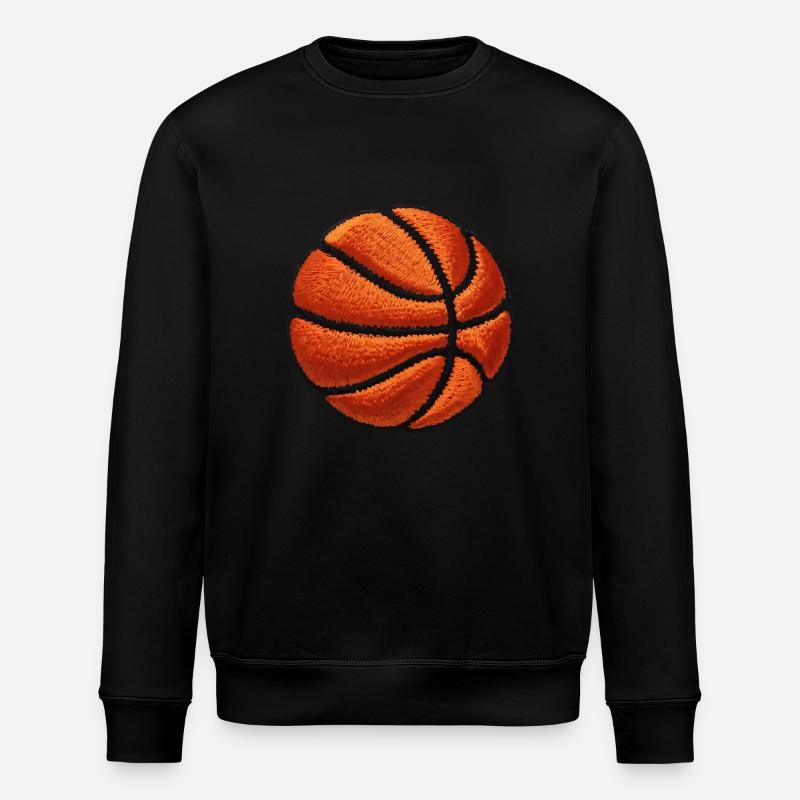 Basket brodé - Sweat bio ROLLER Stanley/Stella Unisexe - noir