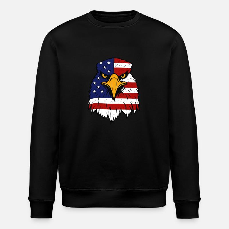 Aigle américain - Sweat bio ROLLER Stanley/Stella Unisexe - noir