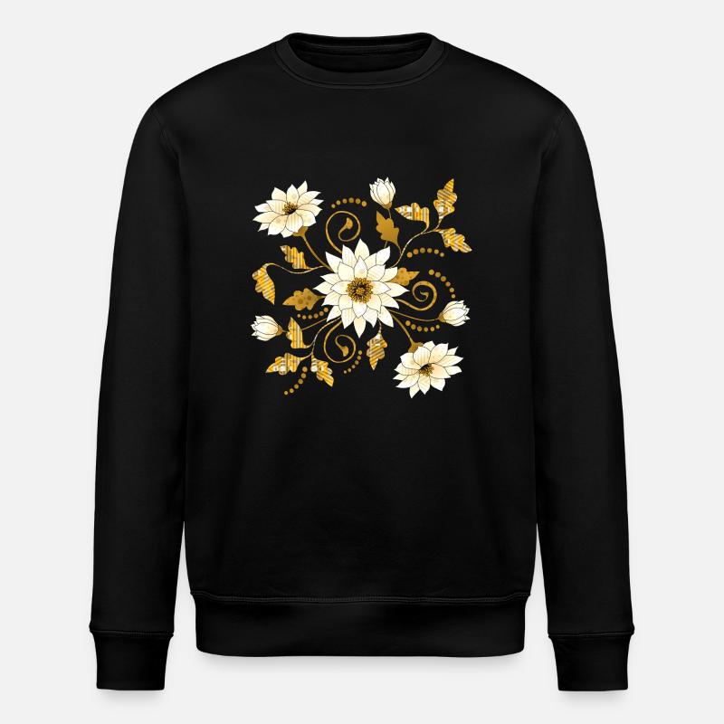 Blumen - Stanley/Stella Unisex Bio-Sweatshirt ROLLER - Schwarz