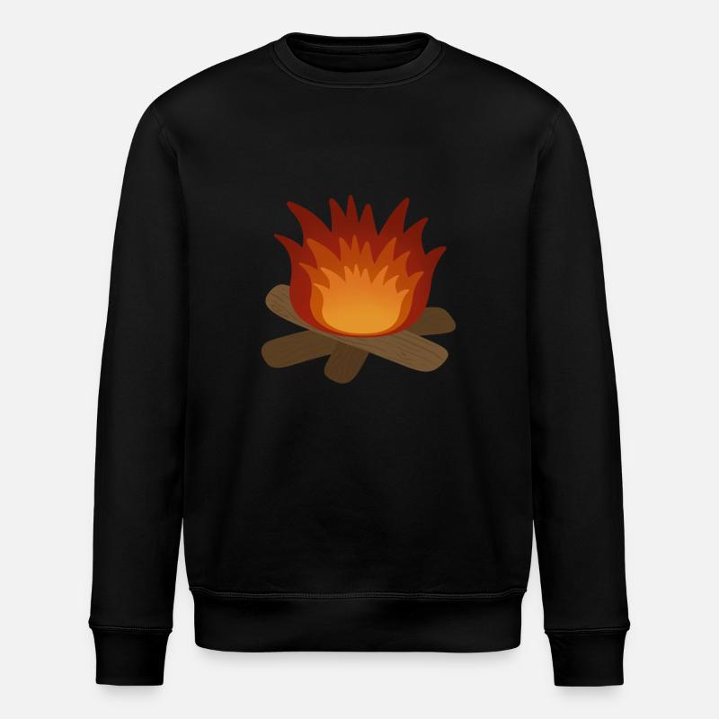 Campfire - Stanley/Stella ROLLER Unisex Organic Sweatshirt - black
