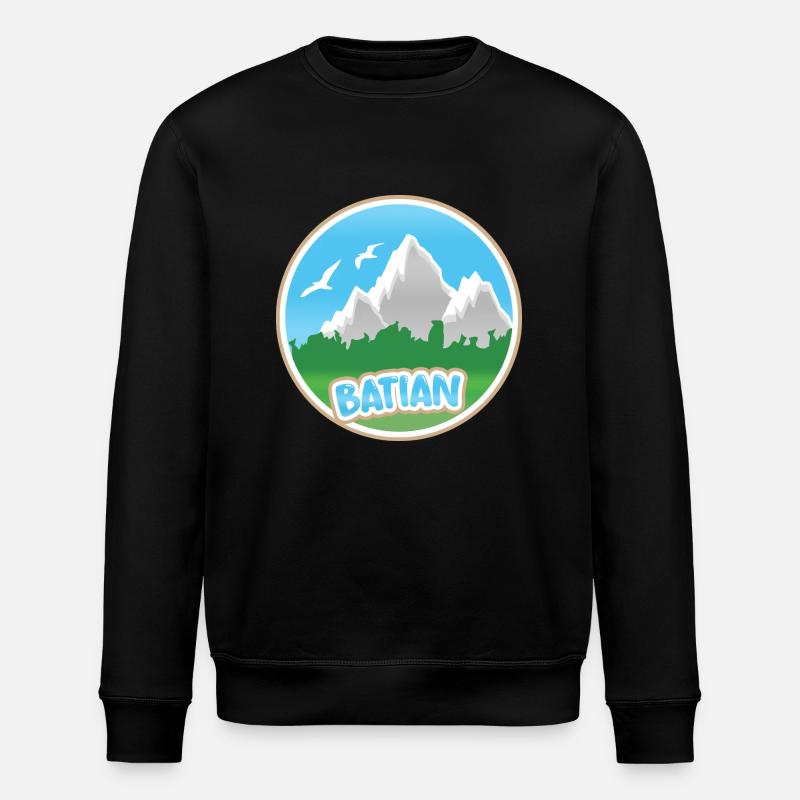 Batian als Batian - Stanley/Stella Unisex Bio-Sweatshirt ROLLER - Schwarz