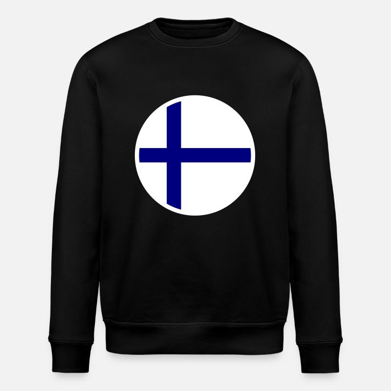 Drapeau de la Finlande Drapeau - Sweat bio ROLLER Stanley/Stella Unisexe - noir