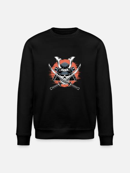 Japanese Samurai Warrior - Stanley/Stella ROLLER Unisex Organic Sweatshirt - black