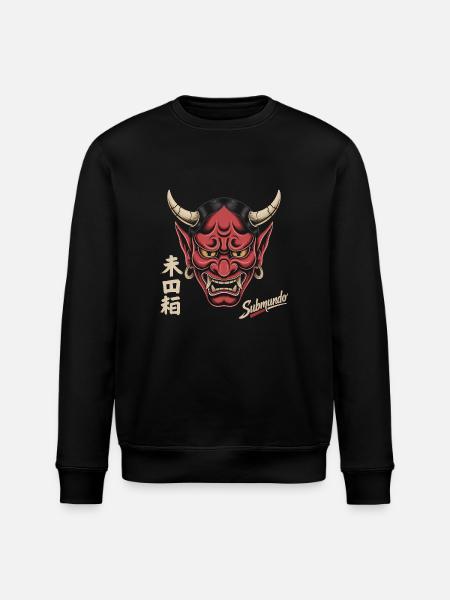 Japanese mask - Stanley/Stella ROLLER Unisex Organic Sweatshirt - black