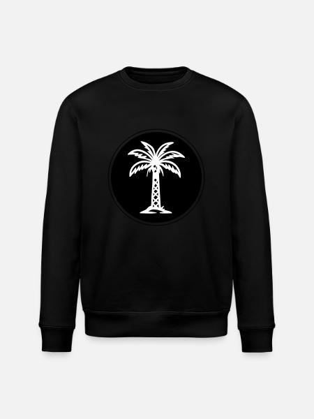 Palm Tree Icon Icon - Stanley/Stella ROLLER Unisex Organic Sweatshirt - black