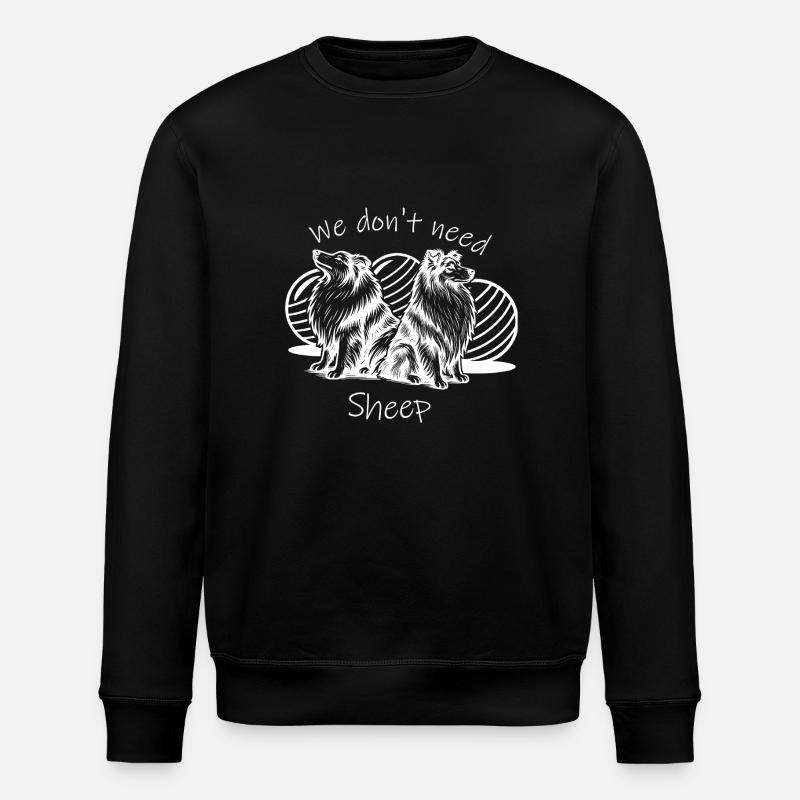 Driftball (blanc) avec texte - Sweat bio ROLLER Stanley/Stella Unisexe - noir